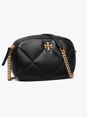 NWT Tory Burch Diamond Quilted Leather Kira Camera Crossbody Bag